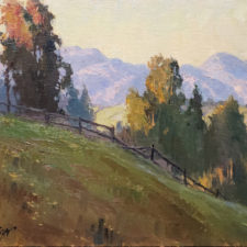 American Legacy Fine Arts presents "Hillside Vista" a painting by Michael Obermeyer.