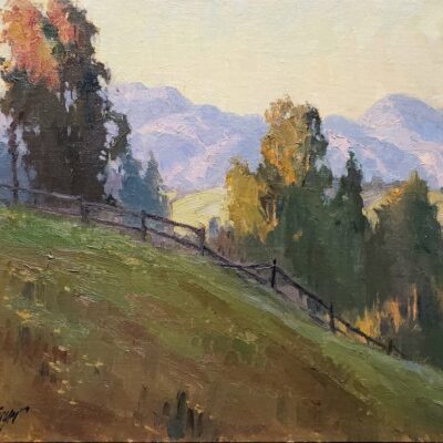 American Legacy Fine Arts presents "Hillside Vista" a painting by Michael Obermeyer.