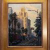 Michael Obermeyer Artist Oil painting Pershing Square, Los Angeles