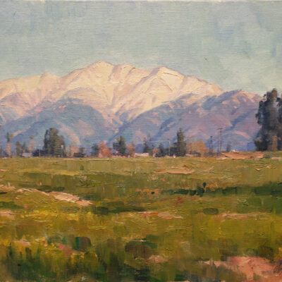 Michael Obermeyer Winter Ranches Oil painting