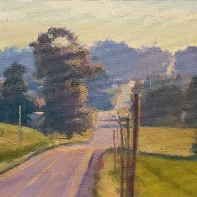 Michael Obermeyer artist oil painting The Road Less Traveled