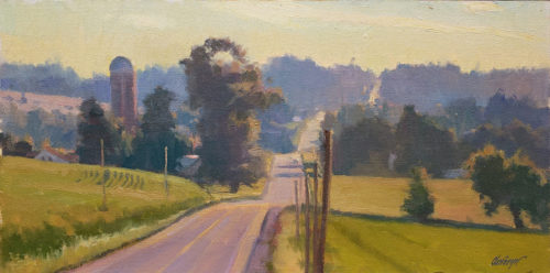 American Legacy Fine Arts presents "The Road Less Traveled; Door County, WI" a painting by Michael Obermeyer.