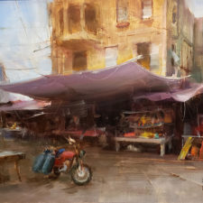 American Legacy Fine Arts presents "Market Day" a painting by Bryan Mark Taylor.
