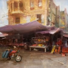 American Legacy Fine Arts presents "Market Day' a painting by Bryan Mark Taylor.
