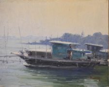 American Legacy Fine Arts presents "Life on the River" a painting by John Budicin.