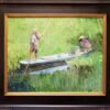 American Legacy Fine Arts presents “Lotus Gatherers” a painting by Chuck Kovacic.