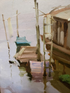 American Legacy Fine Arts presents “Living Boat” a painting by Eric F. Guan.