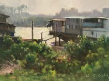 American Legacy Fine Arts presents "The Living Boats" a painting by W. Jason Situ.