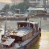 American Legacy Fine Arts presents "Liveaboards" a painting by John Cosby.