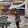 American Legacy Fine Arts presents "Rubbish Collector; Small Village near Kaiping, China" a painting by Keith Bond.