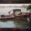 American Legacy Fine Arts presents "Tied Together; Kaiping, China" a painting by Keith Bond.