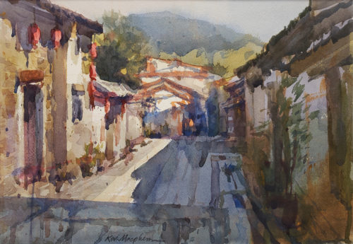 American Legacy Fine Arts presents "Gu Zhen" a painting by Kevin Macpherson.