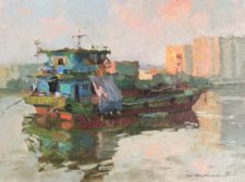 American Legacy Fine Arts presents "Sunset; Wan Xia" a painting by Kevin Macpherson.