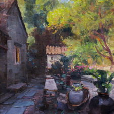 American Legacy Fine Arts presents "Alley Yard" a painting by Mian Situ.