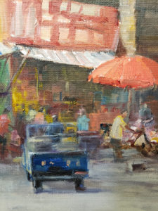 American Legacy Fine Arts presents "Market Place" a painting by W. Jason Situ.