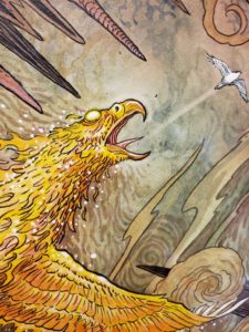 American Legacy Fine Arts presents "The Flame Bird" a painting by William Stout.