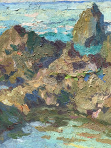 American Legacy Fine Arts presents "Tide Pools" a painting by Daniel W. Pinkham.