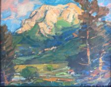American Legacy Fine Arts presents "Hollister Peak" a painting by Karl Dempwolf.