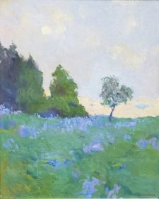 American Legacy Fine Arts presents "Saint Maries Fields; Afternoon Fog Effect" a painting by Daniel W. Pinkham.