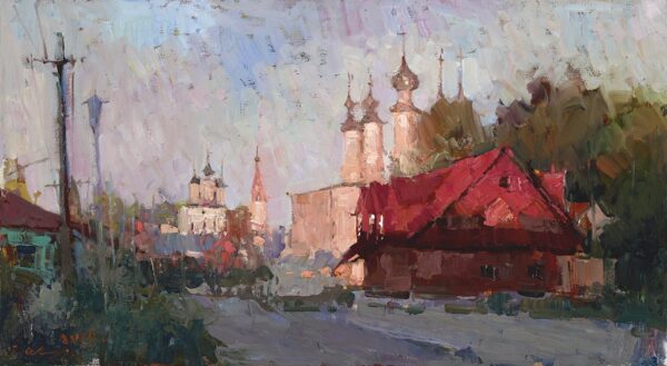 American Legacy Fine Arts presents "Suzdal, Russia" a painting by Jove Wang.