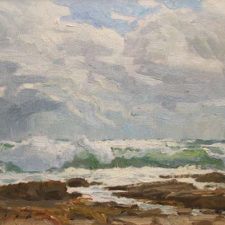 American Legacy Fine Arts presents "Storm Break, San Pedro" a painting by Stephen Mirich.
