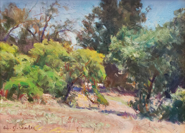 American Legacy Fine Arts presents "Down to Arroyo Park" a painting by W Jason Situ.