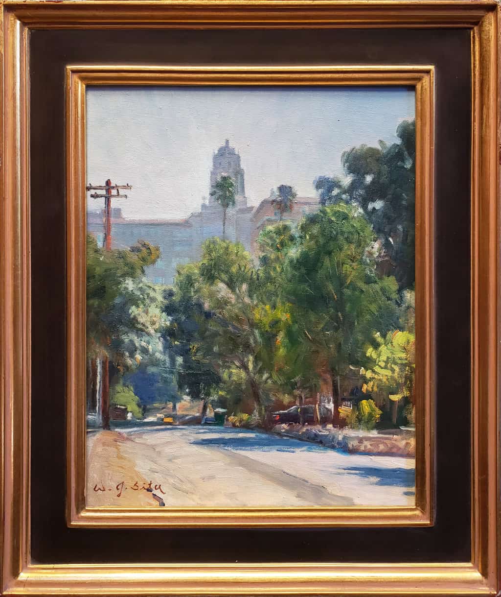 American Legacy Fine Arts presents "Pasadena Atmosphere" a painting by W Jason Situ.