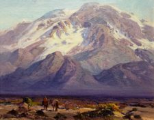 American Legacy Fine Arts presents "Desert Landscape with Figures" a painting by Fred Grayson Sayre.