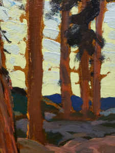 American Legacy Fine Arts presents "Mountain Pines" a painting by Hanson Duvall Puthuff.
