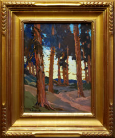 American Legacy Fine Arts presents "Mountain Pines" a painting by Hanson Duvall Puthuff.