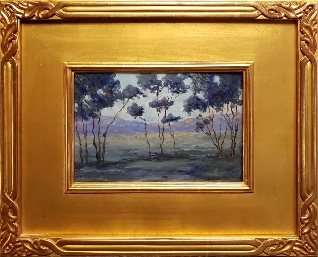 American Legacy Fine Arts presents "Eucalyptus Landscape" a painting by John Marshall Gamble.