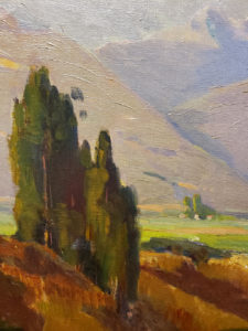 American Legacy Fine Arts presents "Untitled (Mountain Landscape)" a painting by Orrin Augustine White.