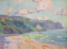 American Legacy Fine Arts presents "Malaga Cove" a painting by Daniel W Pinkham.