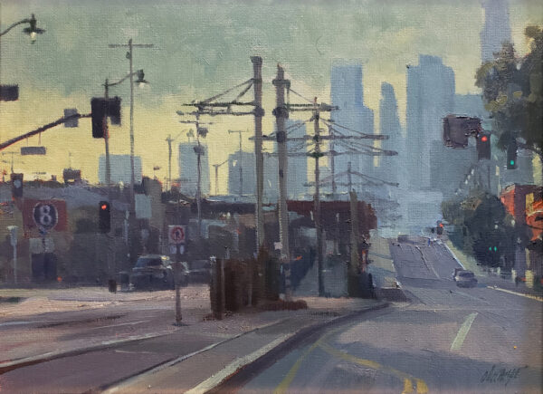 American Legacy Fine Arts presents "The Pico Aliso Station" a painting by Michael Obermeyer.