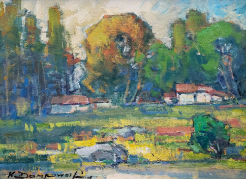 American Legacy Fine Arts presents "Gold Country; Columbia, CA" a painting by Karl Dempwolf.
