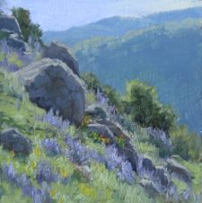 American Legacy Fine Arts presents "Spring in the Hills" a painting by Kathleen Dunphy.