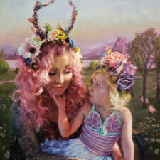 American Legacy Fine Arts presents "Mother and Child" a painting by Natalia Fabia.