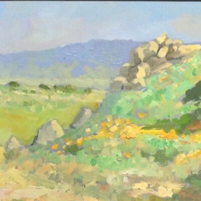 American Legacy Fine Arts presents "Poppy Trails of Tejon" a painting by Peter Adams.