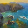 American Legacy Fine Arts presents "Afternoon Glow, Cathedral Cove, Anacapa Island" a painting by Peter Adams.