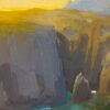 American Legacy Fine Arts presents "Afternoon Glow, Cathedral Cove, Anacapa Island" a painting by Peter Adams.