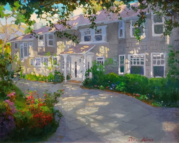 American Legacy Fine Arts presents "The Baker's Home" a painting by Peter Adams.