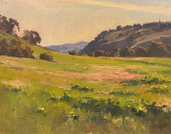 American Legacy Fine Arts presents "Arroyo Vista; Trabuco Creek, Orange County" a painting by Michael Obermeyer.