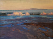 American Legacy Fine Arts presents "Evening Stroll, Santa Monica" a painting by Alexey Steele.