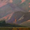 American Legacy Fine Arts presents "San Gabriel Mountains from Santa Anita Park" a painting by Alexey Steele.