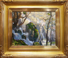 Peter Adams Artist Oil painting Lower Chilnualna Falls; Yosemite National Park