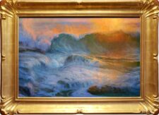 Peter Adams Artist Oil painting Treacherous Shorebreak