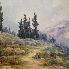 American Legacy Fine Arts presents "Mountain Landscape-Sierra Nevada" a painting by Jack Wilkinson Smith.