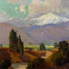 American Legacy Fine Arts presents "Untitled-Mountain Landscape (possibly San Jacinto Peak) c. 1930: a painting by Orrin Augustine White.