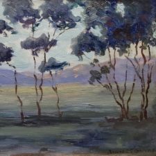 American Legacy Fine Arts presents "Untitled-Eucalyptus Landscape, c. 1920s" a painting by John Marshall Gamble.