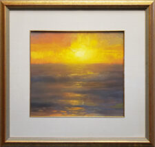 Peter Adams Artist Pastel Painting Pacific Autumn Sunset